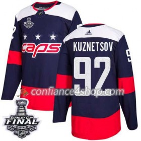 Adidas Maillot de Hockey Washington Capitals Evgeny Kuznetsov 92 2018 Stanley Cup Final Patch Stadium Series Authentic - Homme